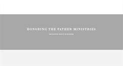 Desktop Screenshot of honoringthefather.com