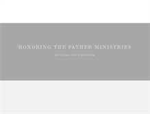 Tablet Screenshot of honoringthefather.com